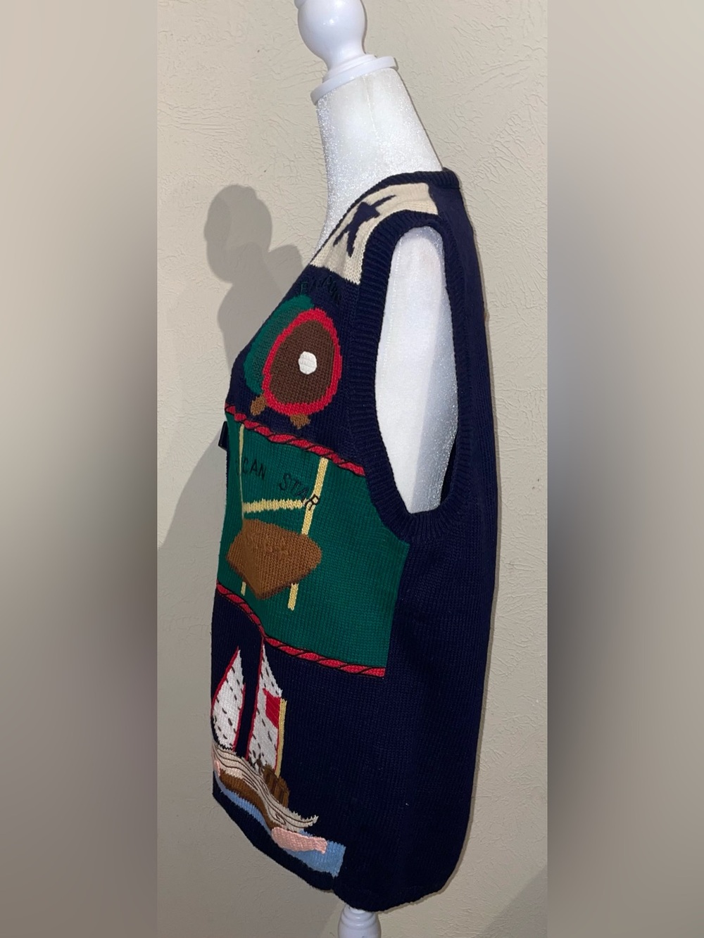 Eagle’s Eye Women Size M Vintage 1995 Sweater Vest Gump Life Is Like Chocolates - Picture 8 of 10